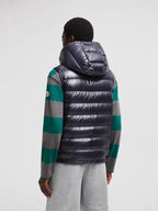 Black Nylon Packable Gilet - Men's