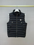 Black Nylon Badge Gilet - Men's