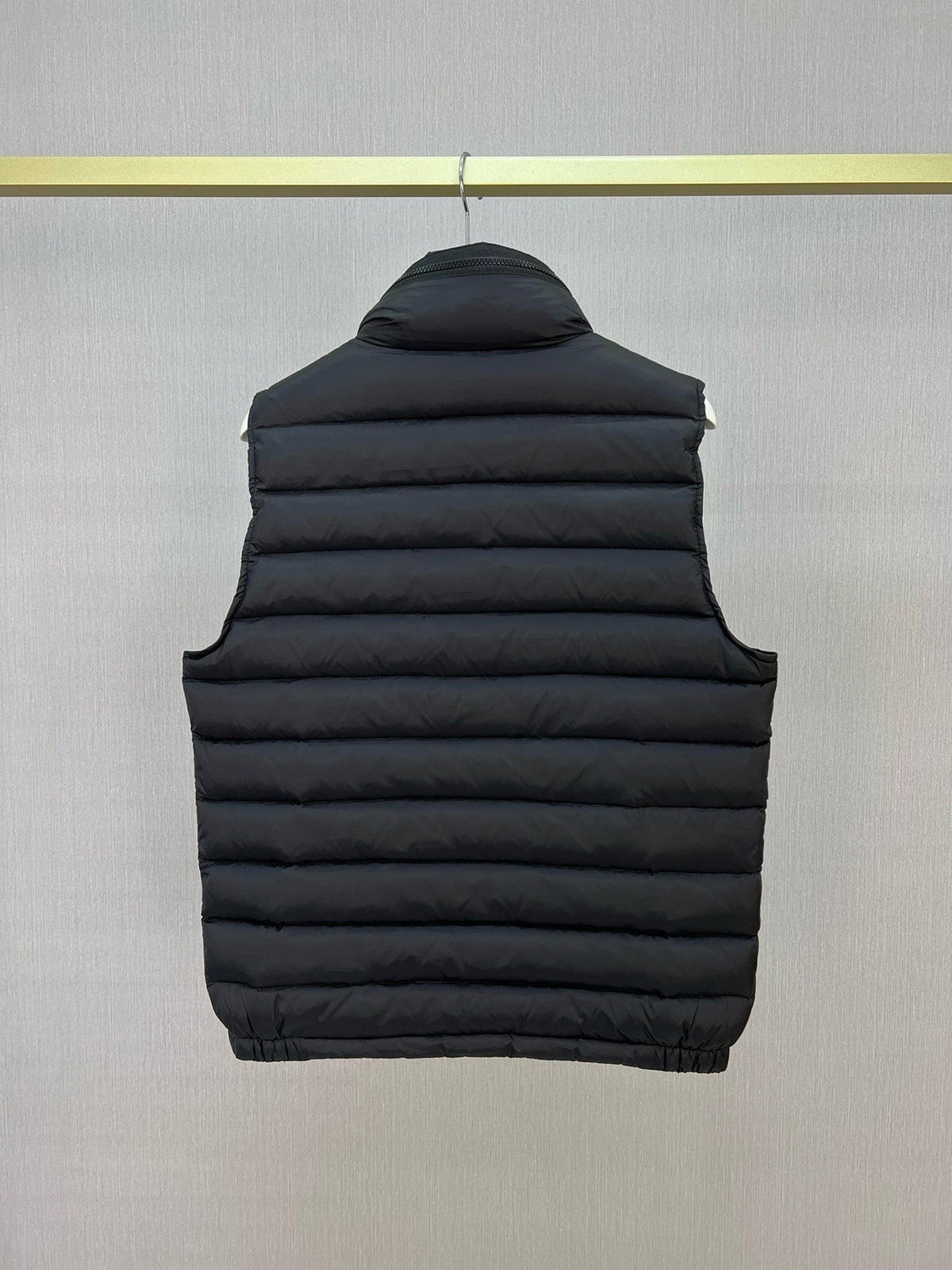 Black Nylon Badge Gilet - Men's