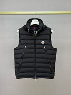 Black Nylon Badge Gilet - Men's