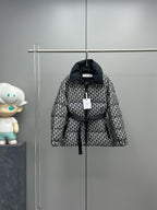 Black and White Puffer Jacket - Men's