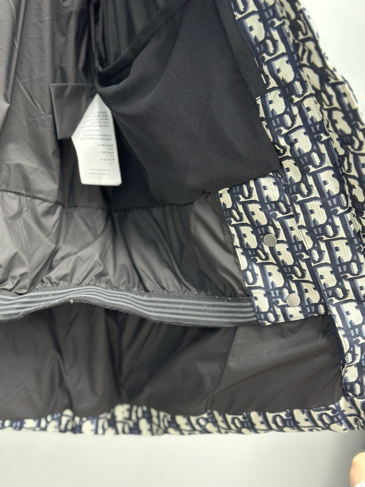 Black and White Puffer Jacket - Men's