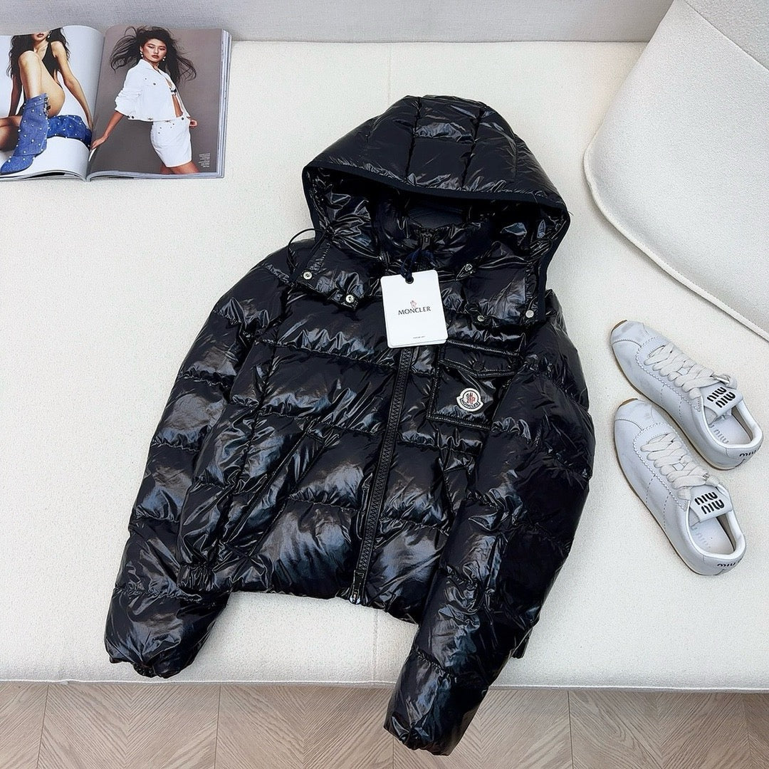 Black and White Puffer Jacket - Men's