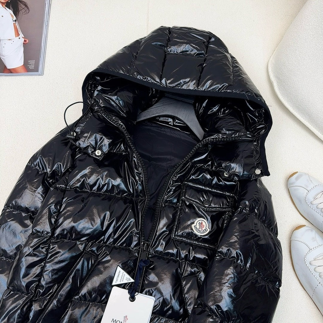 Black and White Puffer Jacket - Men's