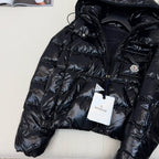 Black and White Puffer Jacket - Men's