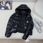 Black and White Puffer Jacket - Men's