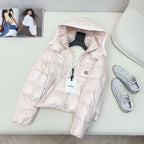 Black and White Puffer Jacket - Men's