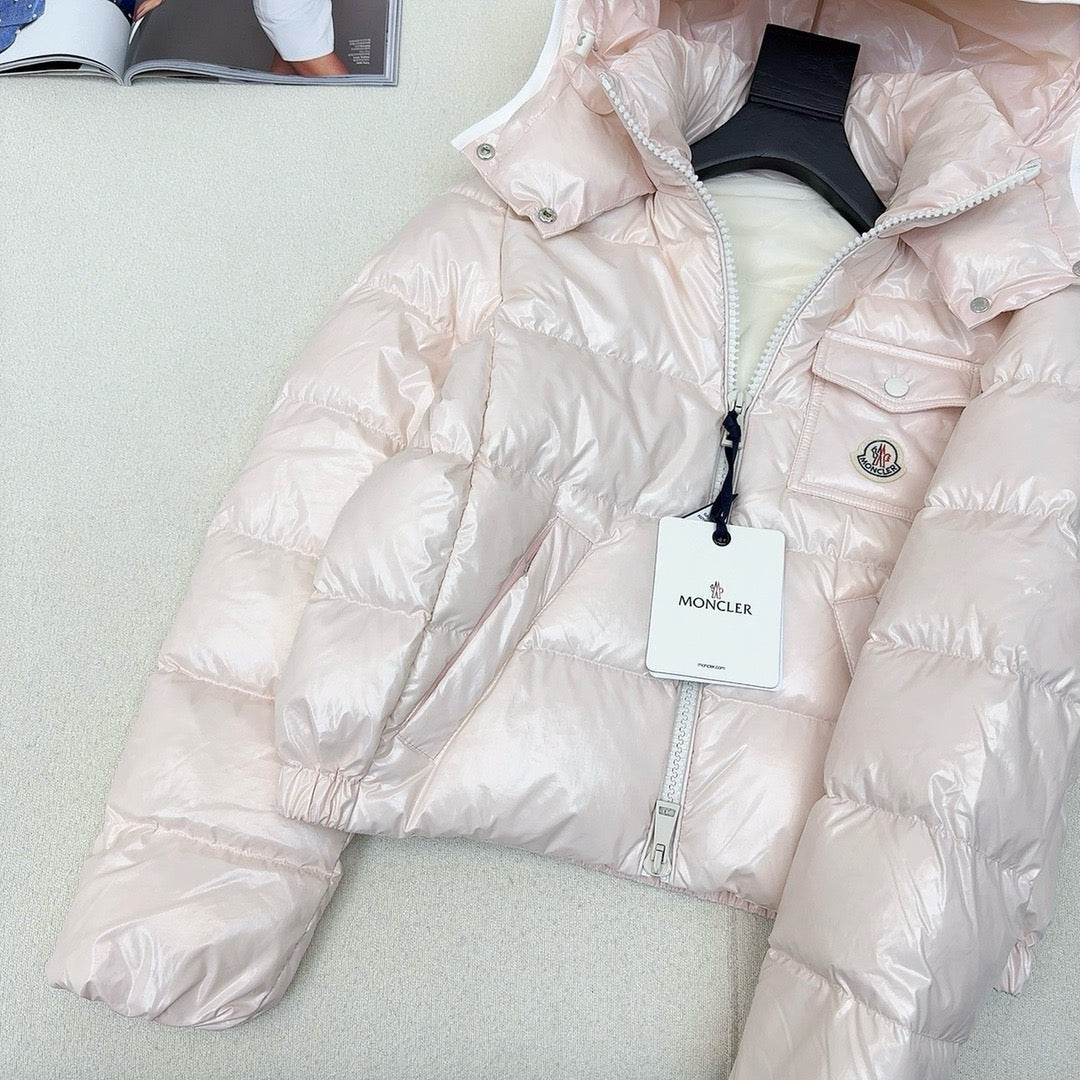Black and White Puffer Jacket - Men's