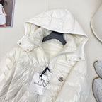 Black and White Puffer Jacket - Men's