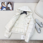 Black and White Puffer Jacket - Men's
