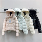 Black and White Puffer Jacket - Men's
