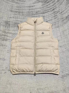 Cream Nylon Lightweight Gilet - Men's
