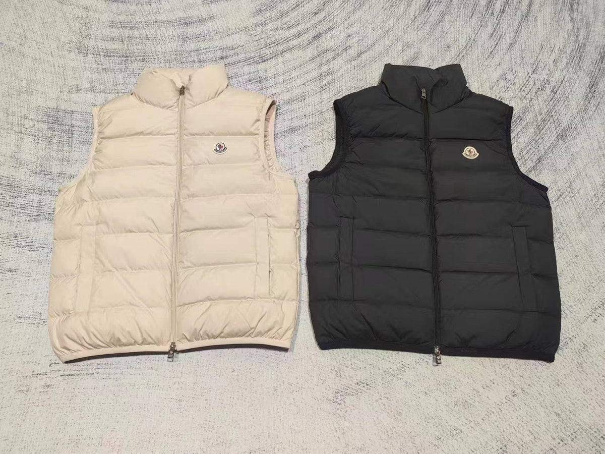 Cream Nylon Lightweight Gilet - Men's