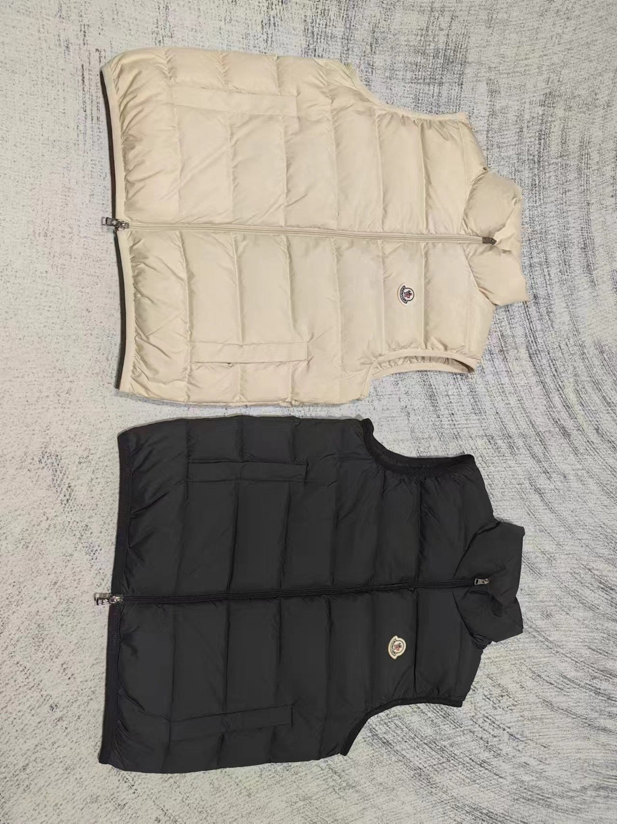 Cream Nylon Lightweight Gilet - Men's