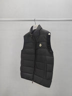 Cream Nylon Lightweight Gilet - Men's