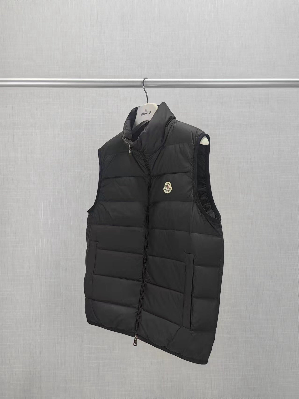 Cream Nylon Lightweight Gilet - Men's