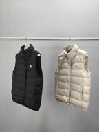 Cream Nylon Lightweight Gilet - Men's