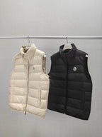Cream Nylon Lightweight Gilet - Men's