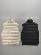 Cream Nylon Lightweight Gilet - Men's