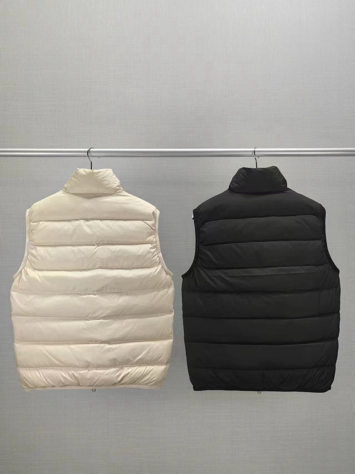 Cream Nylon Lightweight Gilet - Men's