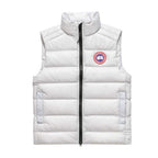 Black Nylon Logo Patch Gilet - Men's