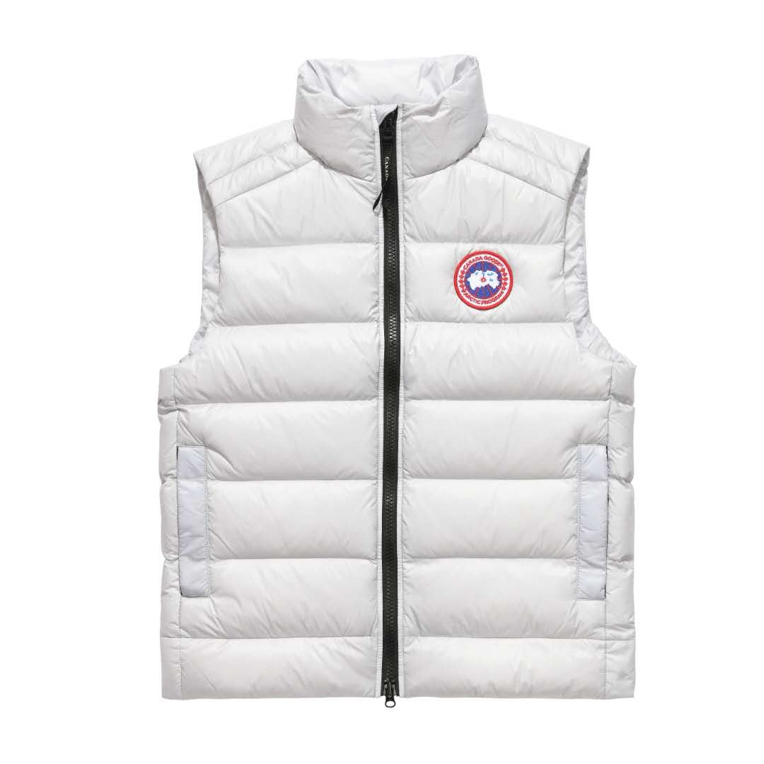Black Nylon Logo Patch Gilet - Men's