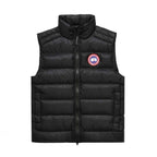 Black Nylon Logo Patch Gilet - Men's