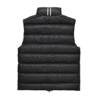 Black Nylon Logo Patch Gilet - Men's