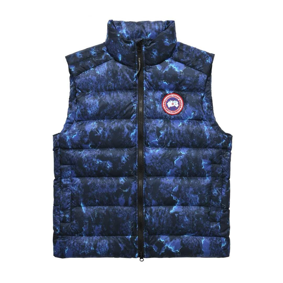 Black Nylon Logo Patch Gilet - Men's