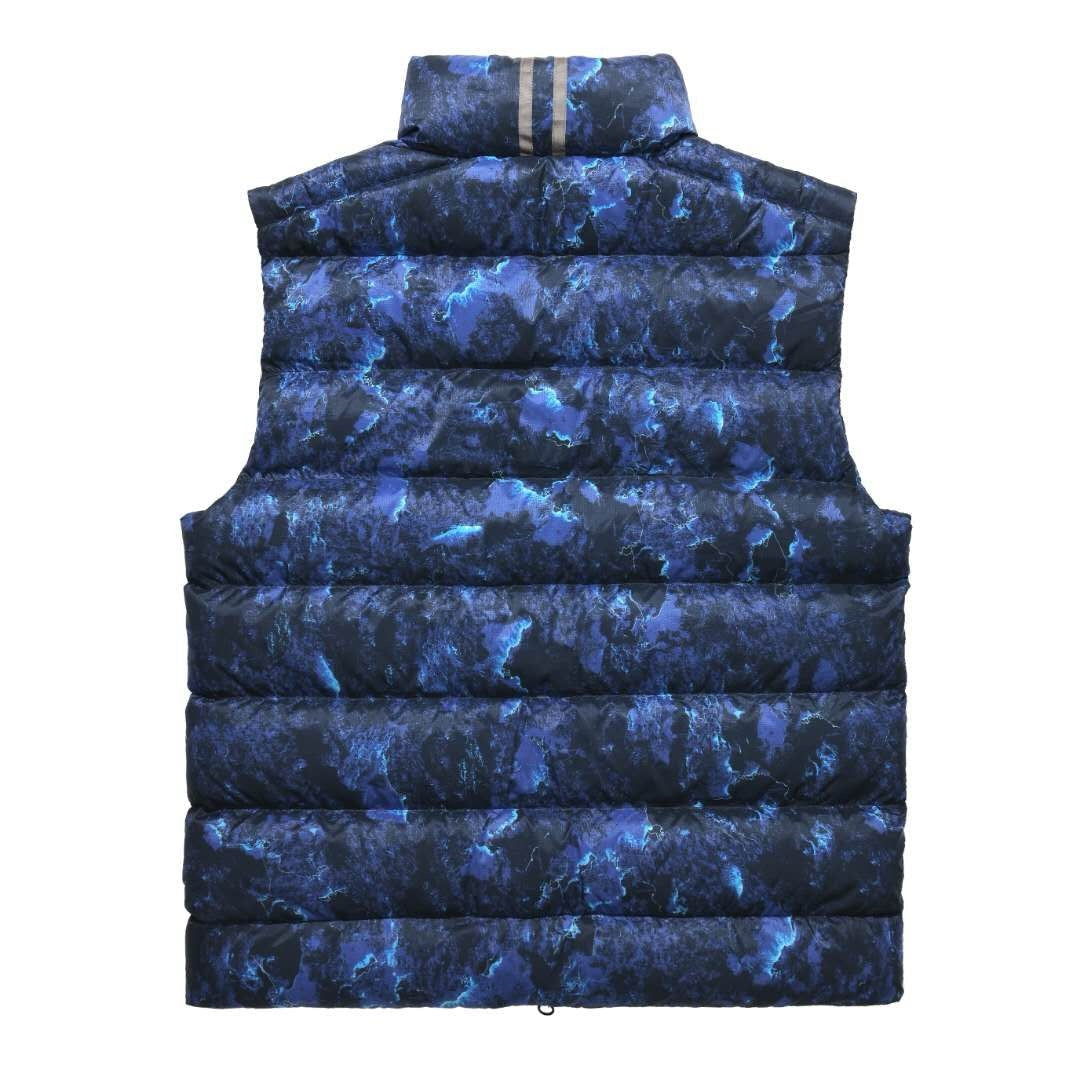 Black Nylon Logo Patch Gilet - Men's