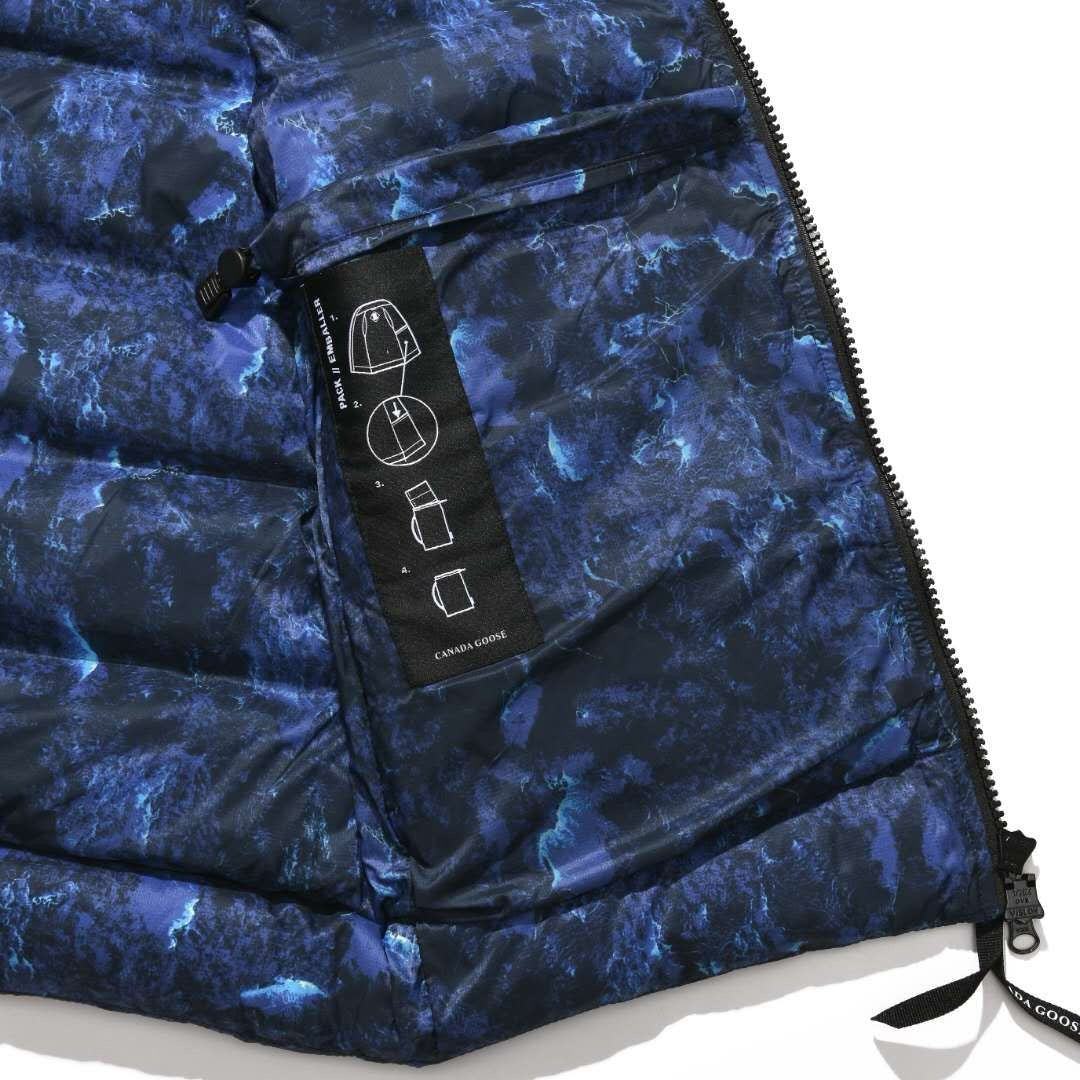 Black Nylon Logo Patch Gilet - Men's