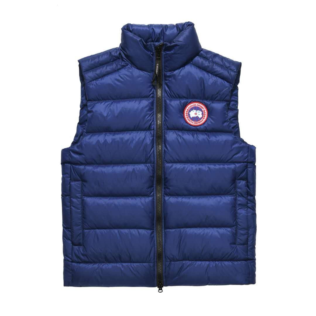 Black Nylon Logo Patch Gilet - Men's