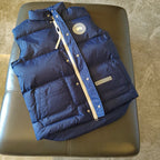 Blue Nylon Patch Gilet - Men's