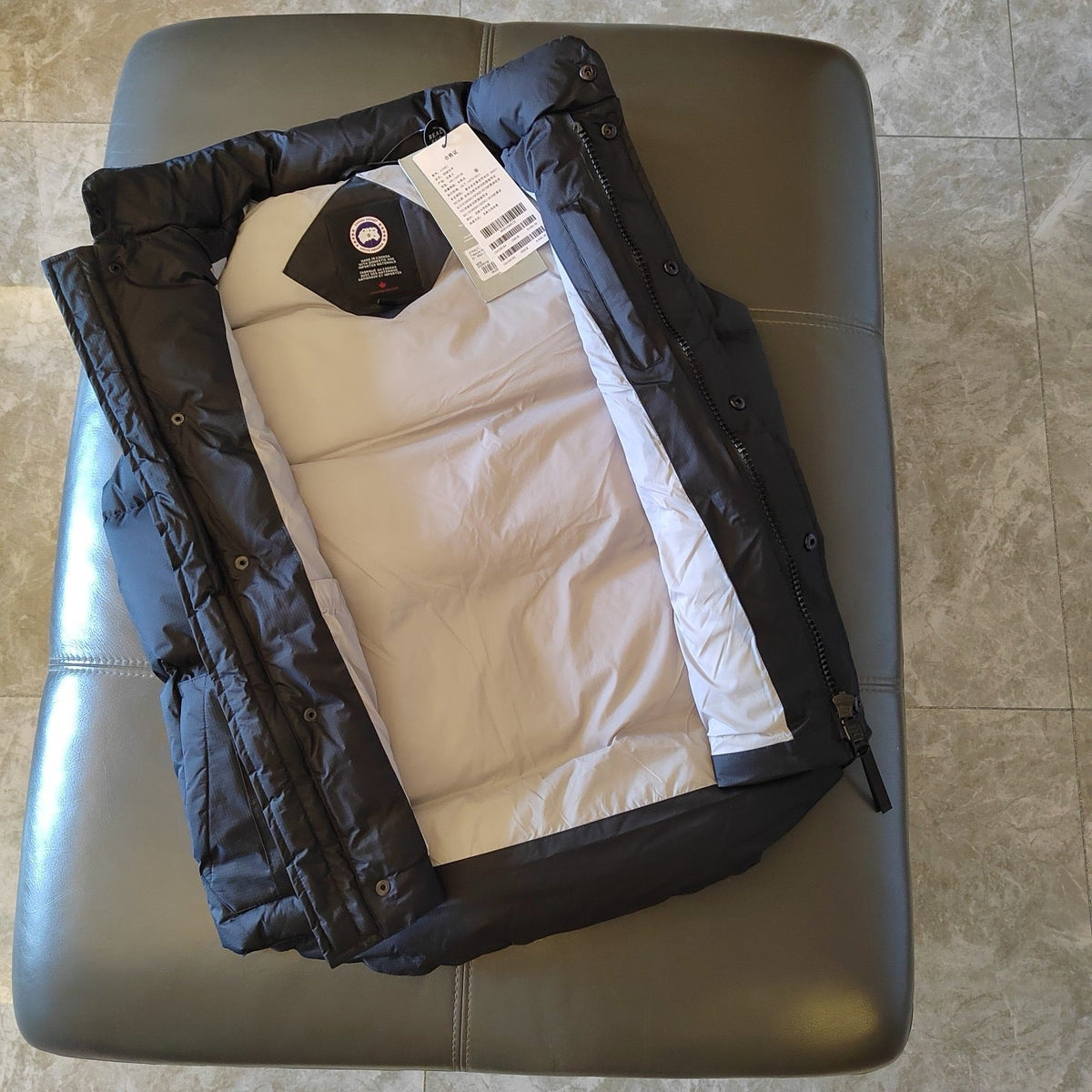 Blue Nylon Patch Gilet - Men's