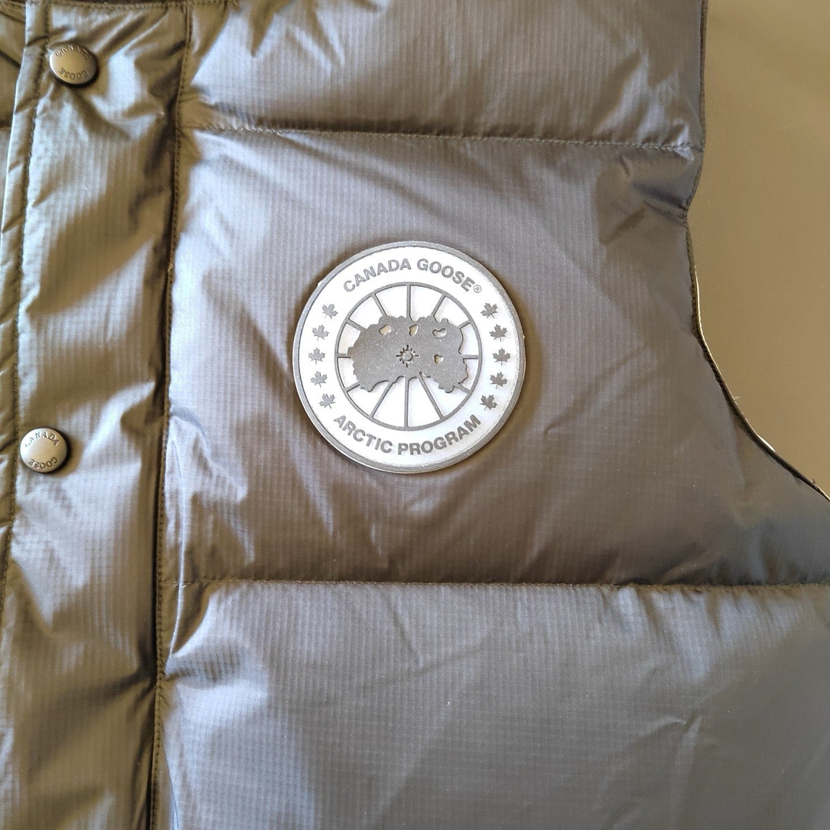Blue Nylon Patch Gilet - Men's