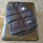 Blue Nylon Patch Gilet - Men's