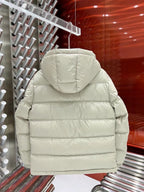 Black and White Puffer Jacket - Men's