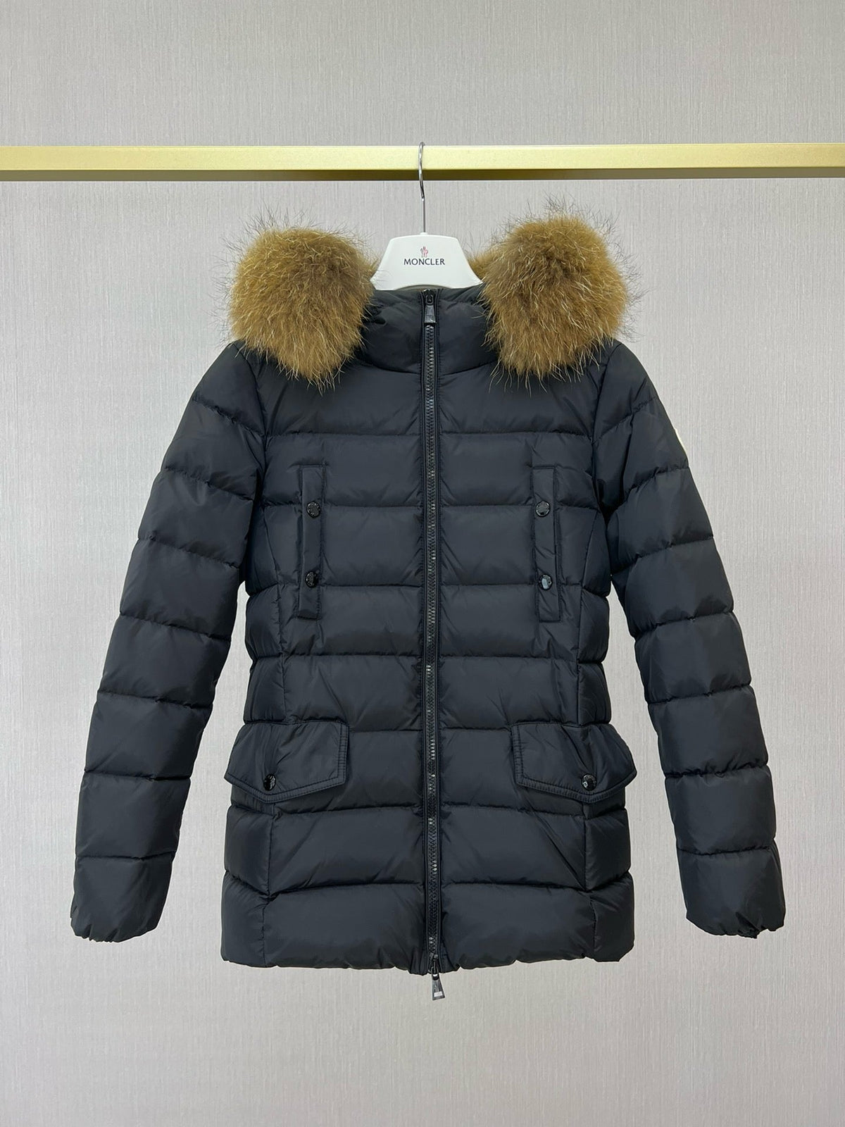 Black Puffer Jacket - Women's