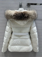 Black and White Puffer Jacket - Women's