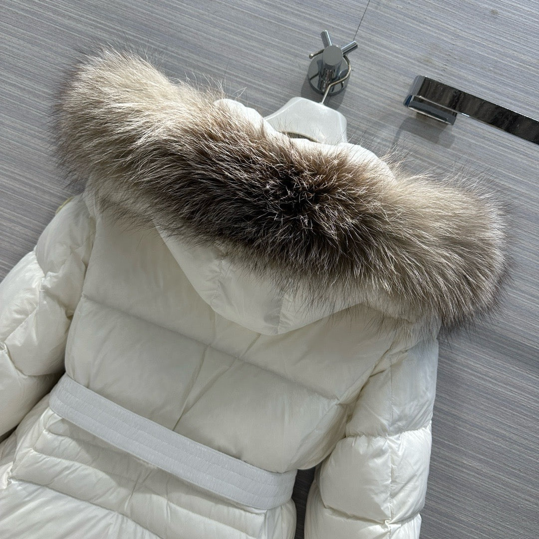 Black and White Puffer Jacket - Women's