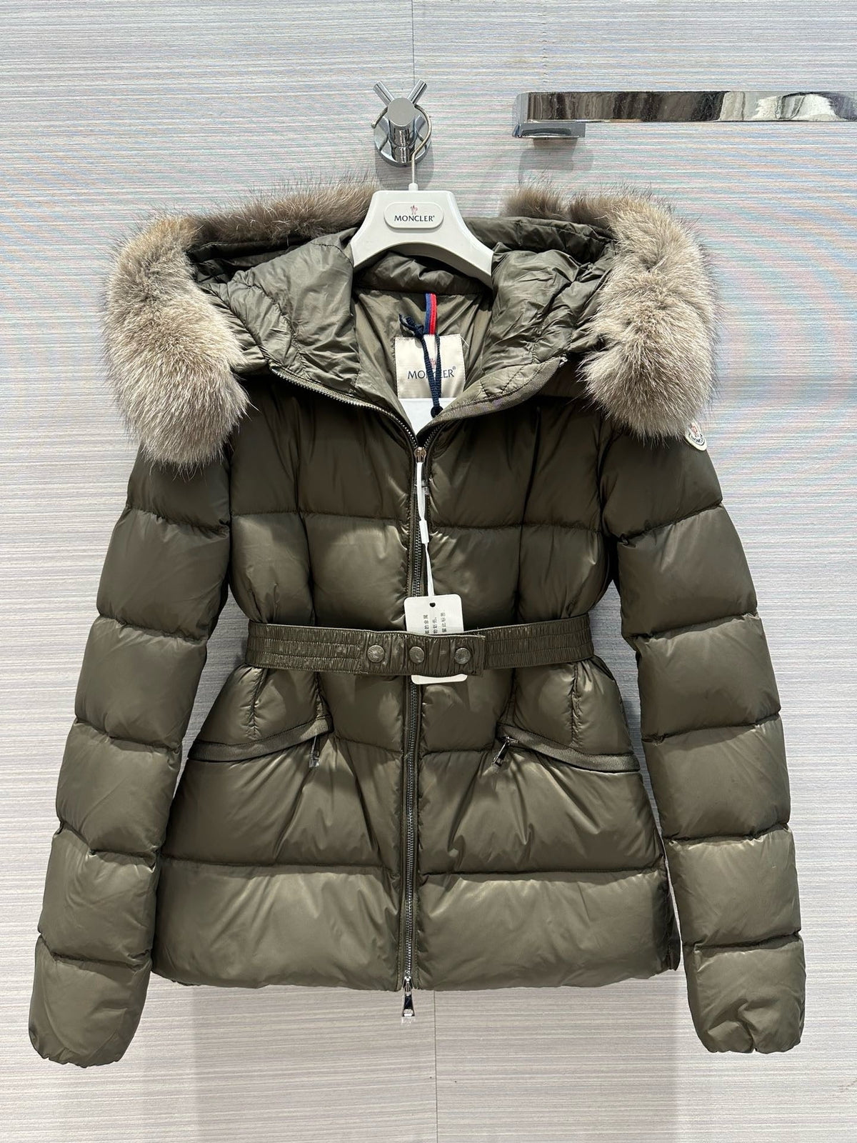 Black and White Puffer Jacket - Women's