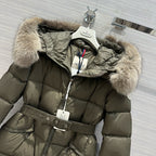Black and White Puffer Jacket - Women's