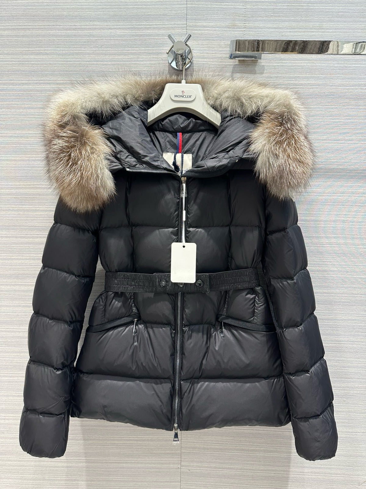Black and White Puffer Jacket - Women's