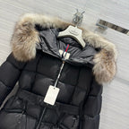 Black and White Puffer Jacket - Women's
