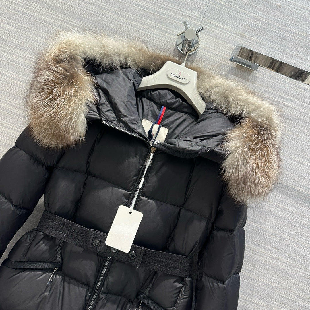 Black and White Puffer Jacket - Women's