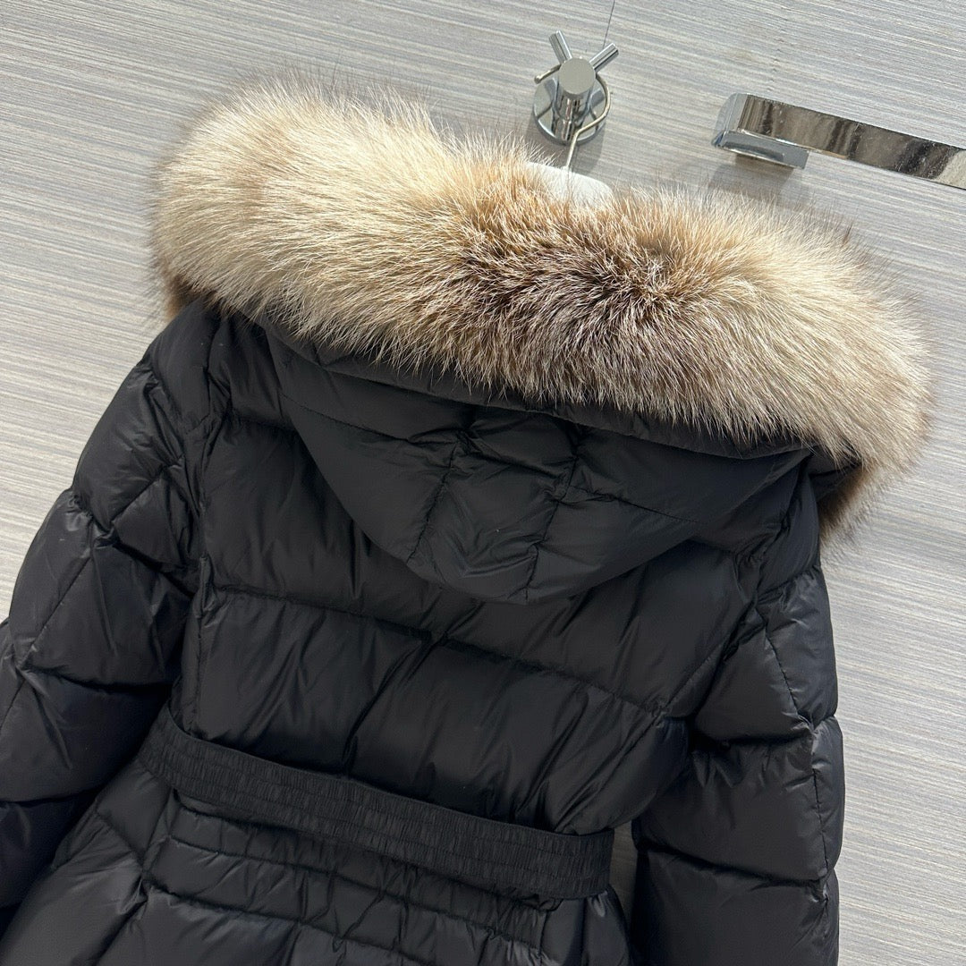 Black and White Puffer Jacket - Women's