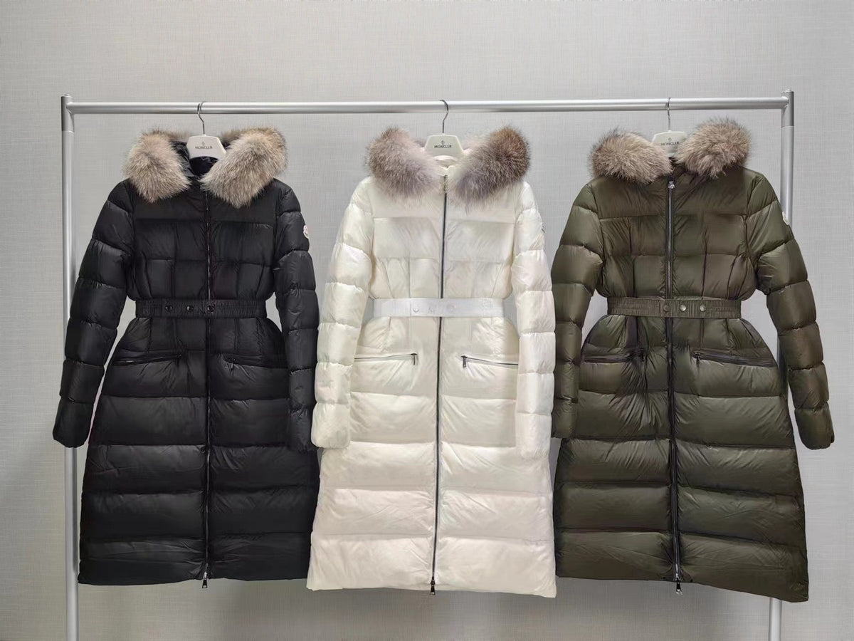 Black and White Puffer Jacket - Women's