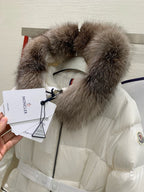 Black and White Puffer Jacket - Women's