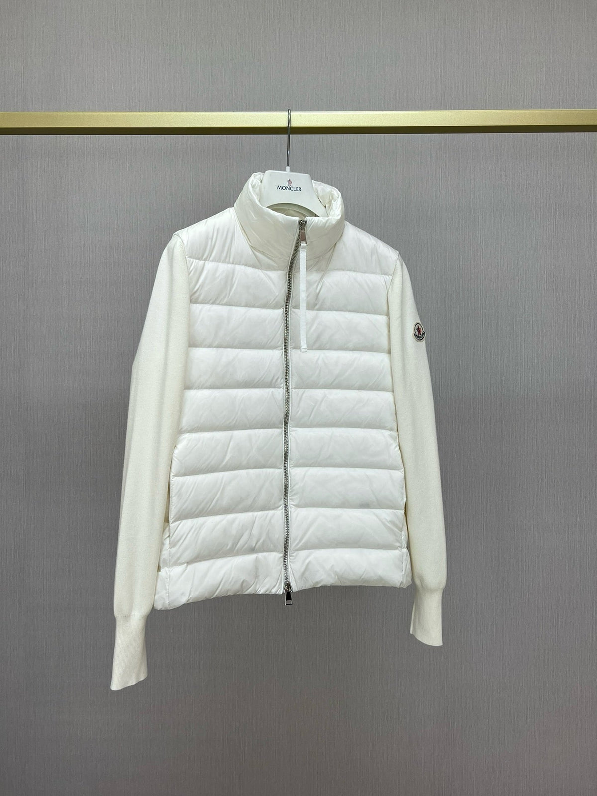 Black and White Puffer Jacket - Men's
