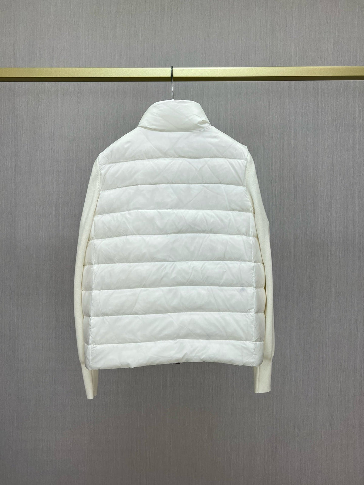 Black and White Puffer Jacket - Men's